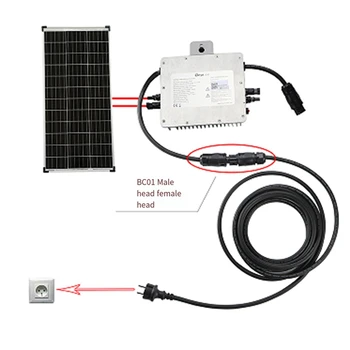 1 Комплект Конектори IP68 за слънчеви фотоволтаични системи 4000V 25A За панели слънчеви фотоволтаични системи Комплект паралелна защита