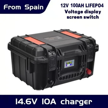 12v lifepo4 100ah PD lifepo4 акумулаторна батерия 120ah RV Слънчева акумулаторна батерия с bms за външно кемпингового на двигателя