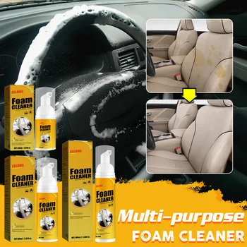 150 мл Почистващ кожата вътрешността на колата Многофункционален Пеноочиститель За интериора на колата, Силна Дезинфекция, Почистване на таван, седалки