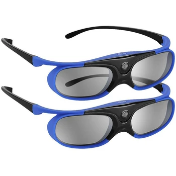 2 елемента Очила с активен затвор DLP-Link 3D Очила, USB Акумулаторна батерия за проектори DLP LINK, съвместими с проекта BenQ W700 W1070