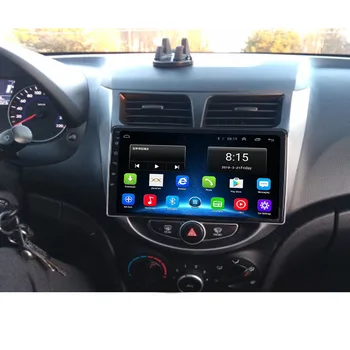 2Din Android 12 Автомобилен Радиоприемник за Hyundai Solaris Verna Accent I25 2010-2016 Мултимедиен Плейър GPS Navigaion с Разделен Екран