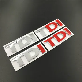 3D Метални Букви TDI Емблемата на Иконата Стикер Стикери за VW Golf 4 5 6 7 JETTA, PASSAT MK2 MK4 MK5 MK6 MK7