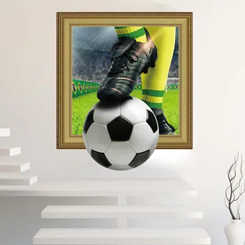 3D Футболни стикери За стени на Бара, Ресторанта, Украса на стени