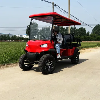 4-местен количката с една литиева батерия за възрастни, скутер 48 60 4000 W, електрическа количка за голф 2 + 2 места