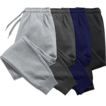 5 цвята на Мъже, Жени и дълги панталони есенни и Зимни мъжки ежедневни панталони меки спортни панталони бягащи панталони зима руно панталони
