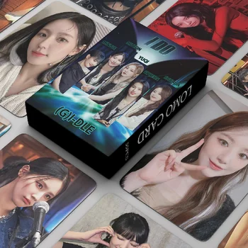 55 бр./компл. Kpop G I-DLE Lomo Card I DO Minnie SONG YUQI HD Висококачествен Двустранен Картичка, Фотокарточки, Събиране на Фенове, Подарък