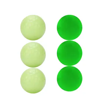 6x Нажежен нощен топка за голф, светещи в тъмното Светещи топки за тренировки на турнири, аксесоари за голф