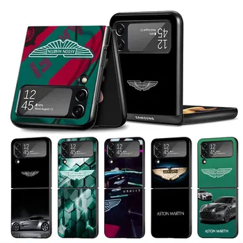 Aston-Martin-Състезателни калъф за телефон F1 за Samsung Galaxy zflip Z Flip 4 5G Z Flip 3 ZFlip3 Flip3 Capa Твърд PC Противоударные Седалките