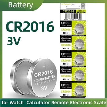 CR 2016 батерия 10шт 3V Литиеви Батерии, LM2016 BR2016 DL2016 Бутон Монета Клетка За Действие Часа С Дистанционно Управление на Самобръсначки