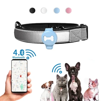 GPS тракер за домашни любимци, интелигентен Локатор, марка за кучета, Откриване на домашни любимци, Носене тракер, Bluetooth За котки, кучета, Птици, Инструмент за проследяване на записите със защита от загуба на
