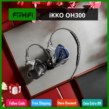 iKKO OH300 Слушалки с Кабел, Hi-FI Слушалки 32Ω 0,78 мм Двухконтактная Фотохромная Стъклена Слушалки Музикални ушите Монитор