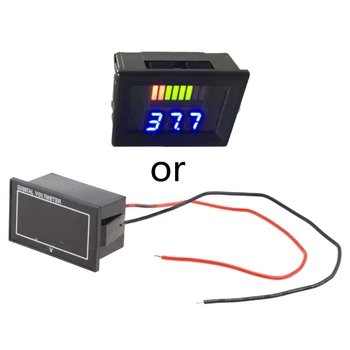 LCD дигитален Индикатор за капацитет на батерията, Волтметър, Измерване на напрежение, автомобилен Тестер 5-70 В