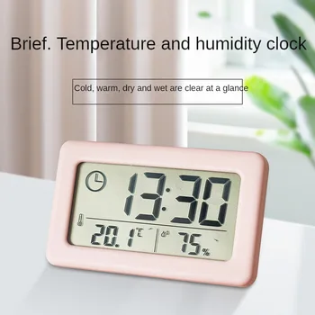 Mini-LCD-digital Настолна таблото Настолни, Електронни часовници За работния плот на вашия Домашен Офис Тихи Настолни Часовници с дисплей време