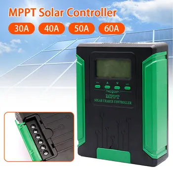 MPPT Контролер на заряд на Слънчеви батерии 30/40/50/60A на Зарядното устройство на 180 Dc Регулатор за Соларни Панели, LCD дисплей 12-48 В Подкрепа на Управлението на Натоварване