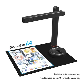 NETUM Book Scanner T101 Скенер на документи с Автофокус Максималния размер A4 A3 с led настолна Лампа Smart OCR за Семеен Домашен Офис