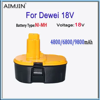 акумулаторна батерия 18v 4800-9800mah е подходящ за безжични електрически инструменти Dewei DC9096 DW9096 DE9039 DE9095 DW9098