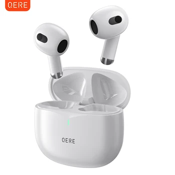 Безжични слушалки, QERE E28, НОВ TWS Bluetooth 5.3, HD, Микрофон, Слушалки, Hi-FI, 13-мм драйвер, слот водоустойчив втулки с ниско закъснение