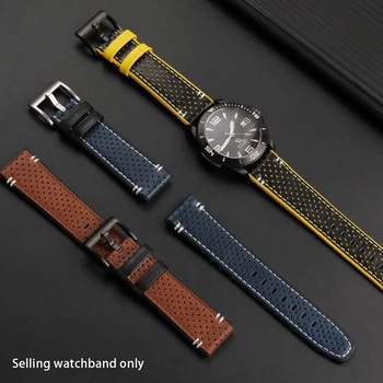 Висококачествен Каишка за часовник от телешка кожа, Мъжки 22 мм, за Hamilton Breitling, за Omega Мидо/Citizen, Кожена Каишка За часовник на всяка марка