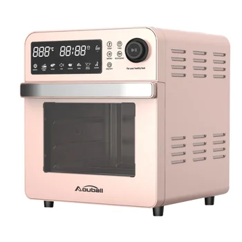 Въздушна фритюрник със сензорен екран с ниско съдържание на мазнини, розово професионален електрически тостер, въздушна фритюрник с цифри