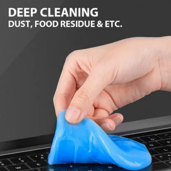 Гел за почистване на автомобилната прах и мръсотия, на Магическа Слуз, суперчистая кална глина, инструмент за почистване на клавиатура на лаптоп, средство за премахване на прах за дома