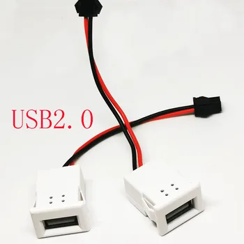 Гореща разпродажба, Стандартен порт USB тип A, конектор за свързване на запояване, жак за зареждане за хранене тип USB-A с кабел, дизайн 