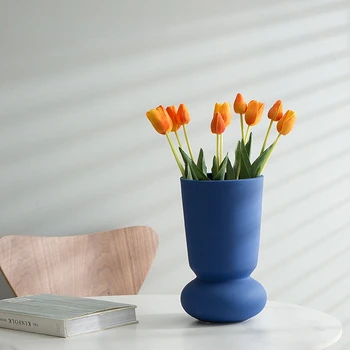 Декорация на керамични вази цвят на Тестени изделия с цилиндрическим кръгла гърло Ins Home Sample Room Меко украса