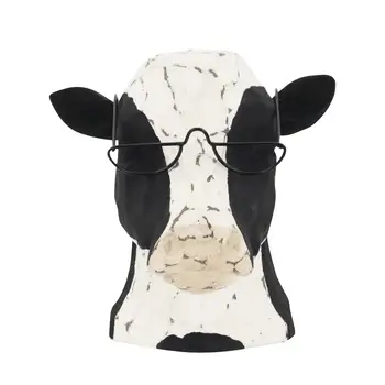 Държач за очила с животни, Рафтове за изложбата на слънчеви очила, на Дървена поставка за очила с изображение на крава, за всекидневната, прикроватной нощни шкафчета, начало на работния декор