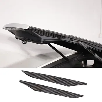 За 2013-2022 Jaguar F-TYPE от Мека въглеродни влакна, Стикер за декорация на задния багажник на Кола, Аксесоари за интериора на Автомобила, 2 бр.