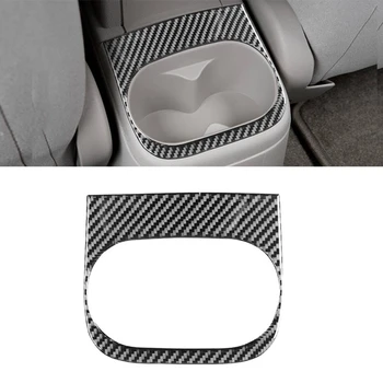 За Chevrolet Cobalt 2005-2010, меко карбоновое влакна, авто държач за чаши вода на задната седалка, накладки, етикети