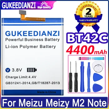 За Meizu 4400 mah BT42C Батерия За телефона Meizu M2 Note M2Note Последния производство, Висококачествена Батерия + Безплатни инструменти