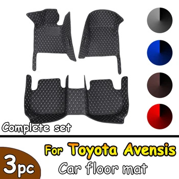 За Toyota Avensis Wagon T270 2009 ~ 2018 Автомобилни Постелки Със Защита от мръсотия, Луксозни Кожени Постелки за под, Para Carro, Автомобилни Аксесоари