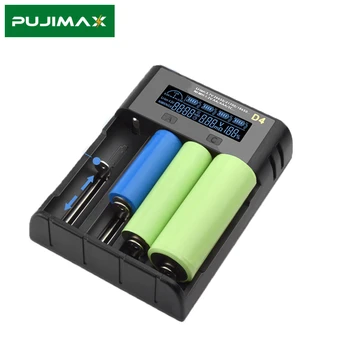 Зарядно Устройство PUJIMAX 18500 с LCD телевизор Smart Charger Adapter за 18650 26650 21700 18350 Литиева батерия от 3.7 На Най-новия