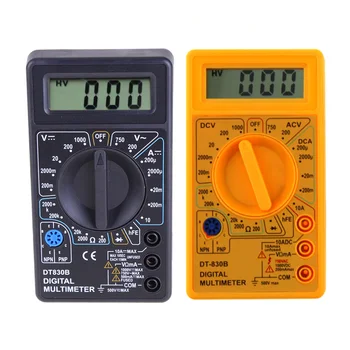 Измерител на капацитет DT-830B с LCD дисплей, преносим микрофон тестер AC/DC 750/1000 В, машина за висока точност за консумативи за електротехници