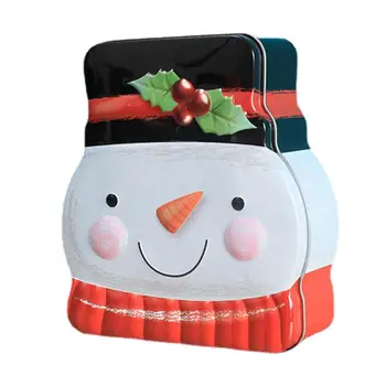 Коледни Кутии за бисквити От ламарина, на Коледен подарък кутия за бонбони, Празни Консервени контейнери за бонбони, Лидице банка за 