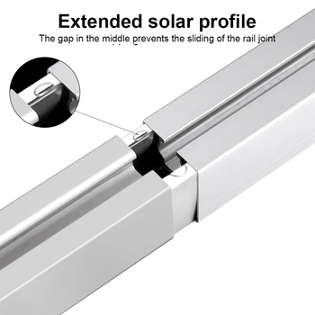 Комплект конектори за слънчеви релси 10 броя, Предназначени за лесно удължаване и трайна връзка слънчеви алуминиеви профили 40x40