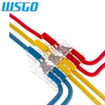 Конектор кабели 0,5-6 mm2, опаковка, кабели за домашно окабеляване, жак клеммной подложки, 3 входа, 6 изхода, прозрачни клеми