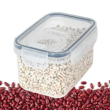 Контейнер за съхранение на зърнени храни Фланец Органайзер Кутийки за съхранение на сухи продукти с Херметически капак кухненски съдове за съхранение