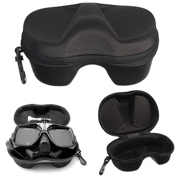 Кутия за съхранение на очила за гмуркане, комплект за гмуркане, многофункционален калъф за лице, калъф с цип за тръба за гмуркане