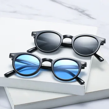 Нови детски модни слънчеви очила за момчета в малка рамка с кръгла форма, слънчеви очила за момичета, външни сянка очила с UV400 Oculos De Sol