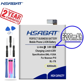 Новият пристигането на [HSABAT] Взаимозаменяеми батерия BL-176 с капацитет 6200 mah за Нюман P10 Guophone XP9800 5,5 