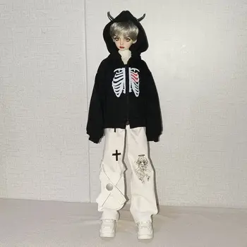 Облекло за кукли BJD подходящ за сладка кукла от 1/4 от размера на един малък дявол с качулка Облекло за кукли BJD 1/4 комплект аксесоари за кукли