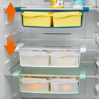 Органайзер за продуктите в хладилника Екологичен Хладилник, държач за плодове и зеленчуци, органайзер за хранителни продукти от полипропилен, контейнер за храна в хладилника