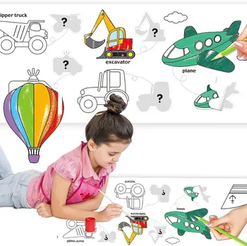 Ролка раскрашивающего плакат за деца - Ролка хартия за рисуване за деца, играчки за изготвяне на 