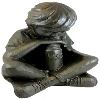 Статуетка – Екстериор от естествена бронз – Изработен от смола – Easy – Височина 16 см