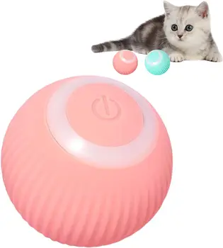 Умна интерактивна играчка топка за котки AMOBOX, Автоматично се скача на топката за котки в затворени помещения, Интерактивни играчки за котки в затворени помещения