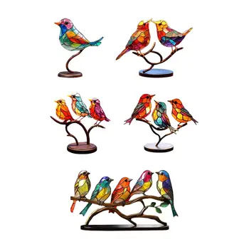 Фигурки на птици, Метални птици, Художествена скулптура, Двустранни птици в бранша, за маса