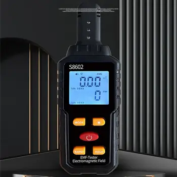 Цифров Датчик за излъчване на електромагнитното поле 3 в 1, Дозиметър за измерване на температурата, LCD Многофункционален портативен измерител на ЕЛЕКТРОМАГНИТНИ