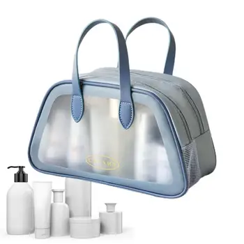 Чанта за тоалетни принадлежности, Водоустойчива чанта за душ с мокри и сухи раздяла, Пътни чанти с Голям капацитет, вещи от първа необходимост за гмуркане
