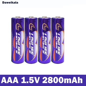 1,5 ААА Акумулаторна батерия 2800 ма AAA от 1,5 Нова Алкална батерия, подходяща за led играчки Mp3wait + безплатна доставка