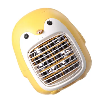 1 бр. Настолен охладител на въздуха, Тенис на Офис Преносим USB вентилатор за климатик (жълт) Penguin conditioning